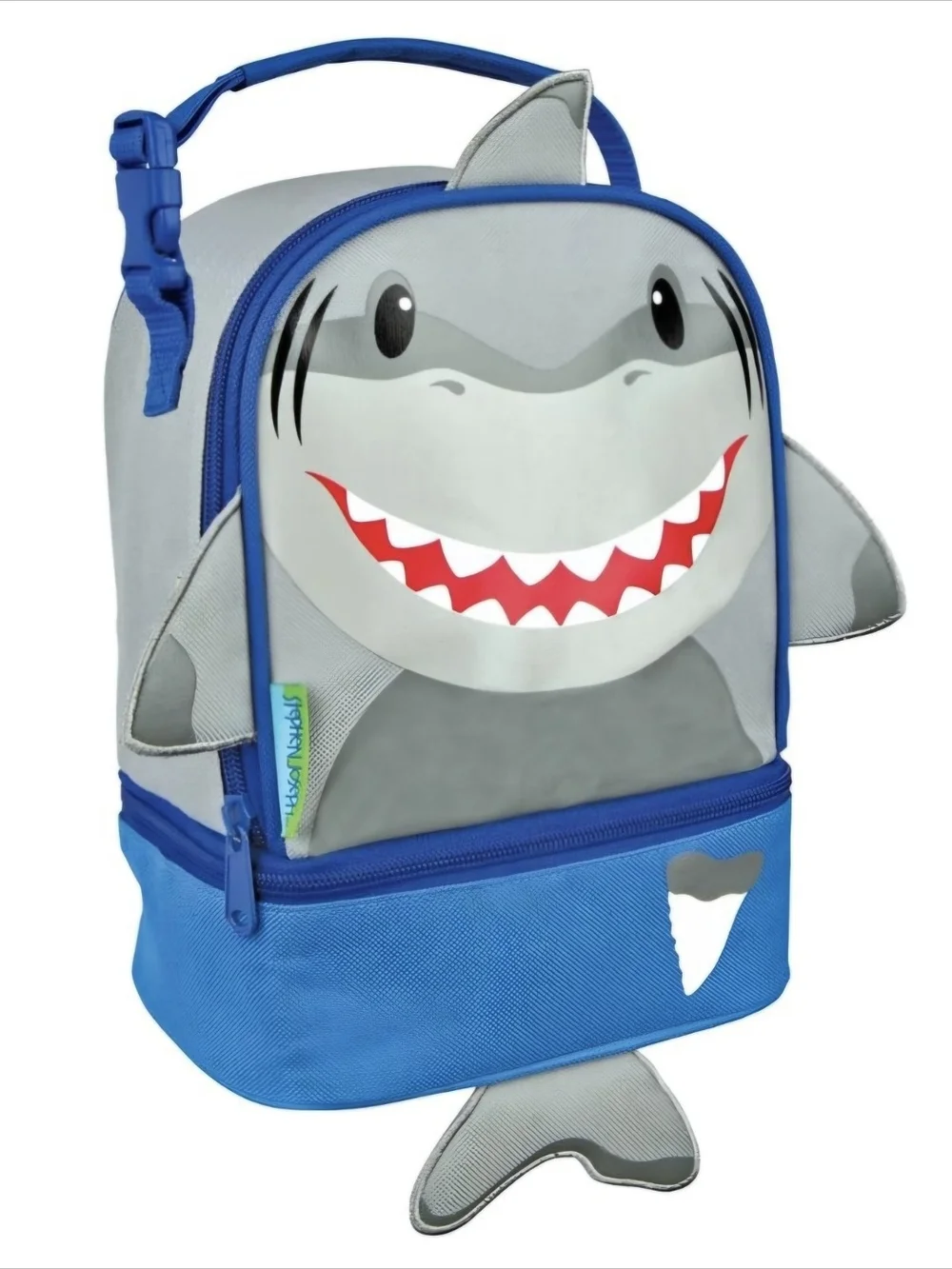 🦈 Kids 3D Shark Character Fun Lunch Bag - Blue and Gray